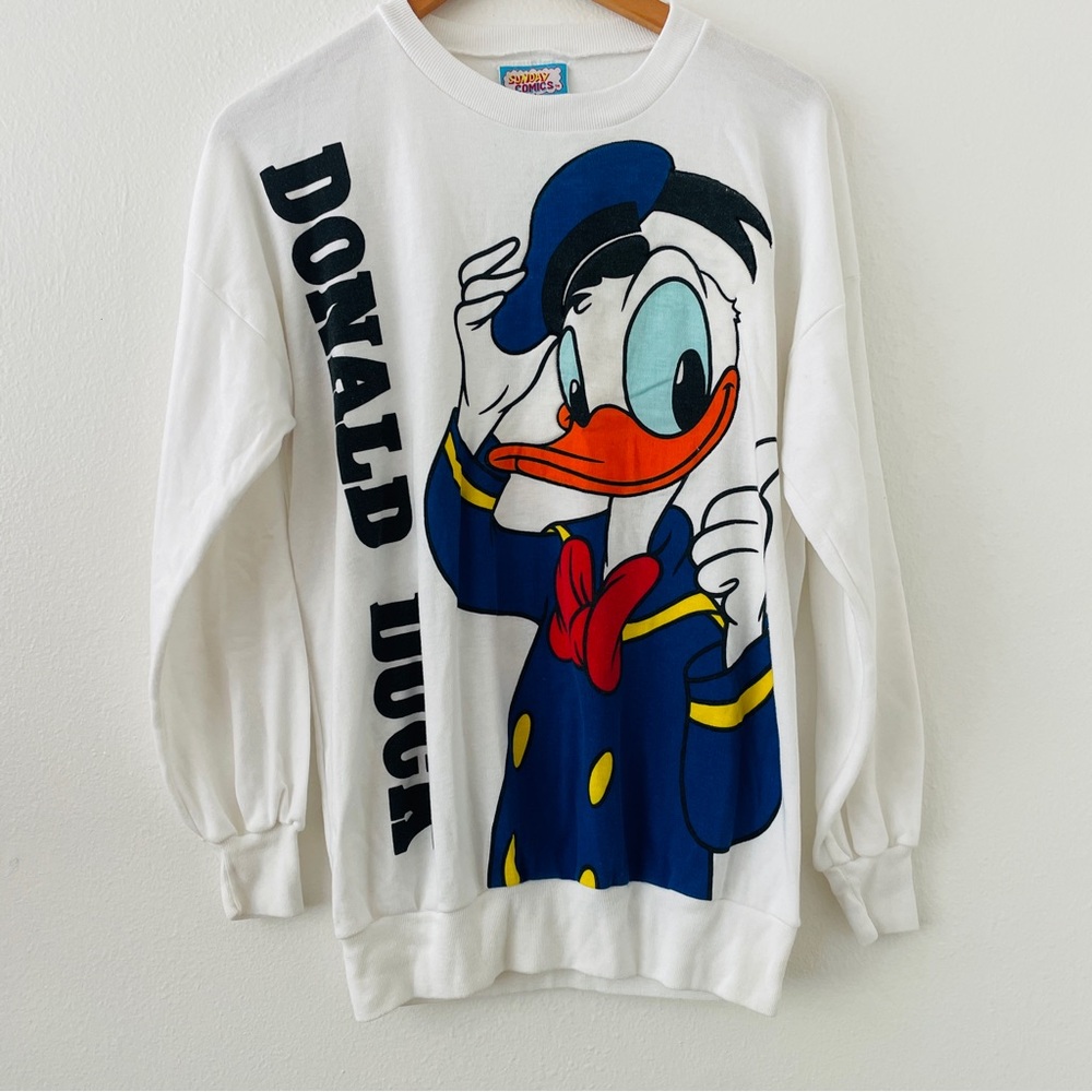Vintage Sunday Comics Disney Donald Duck Sweatshirt